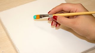 How to Paint a Snowy Mountain Step by Step Tutorial ❄️ Winter Landscape