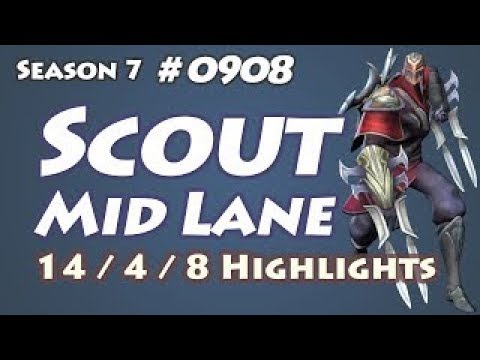 EDG Scout - Zed vs Ahri - Mid - Patch 7.11 - KR SoloQueue Replay