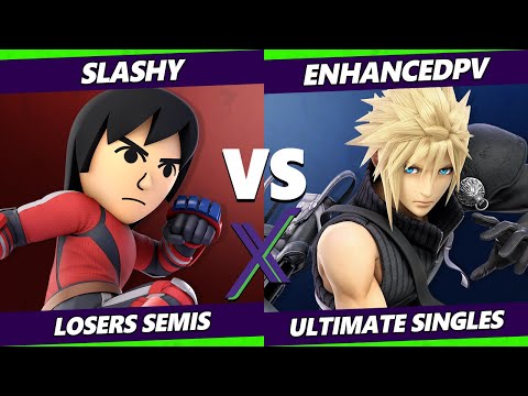 S@X 470 Losers Semis - SLASHY (Mii Brawler) Vs. enhancedpv (Cloud) Smash Ultimate - SSBU