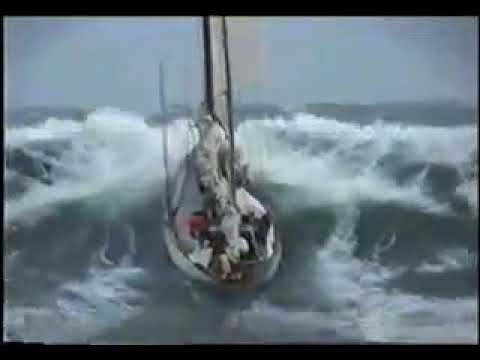 Die Anita im Orkan, Helgoland