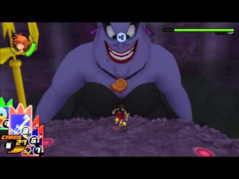 Kingdom Hearts Re: Chain of Memories HD - Ursula No Damage (Proud Mode/Sora's Story)