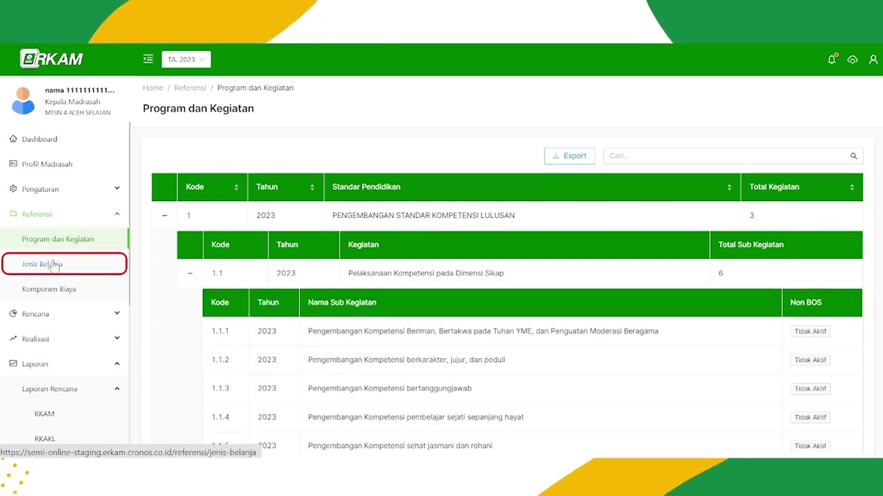 9.4.9. Penjelasan Fitur Referensi