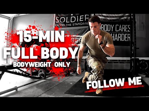 15-Minute FULL BODY Workout | BODYWEIGHT ONLY | No Equipment Needed | Follow Me! ⚔️