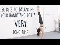 How to do a handstand and hold it for a long time