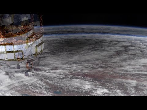 Astronaut captures solar eclipse shadow from ISS