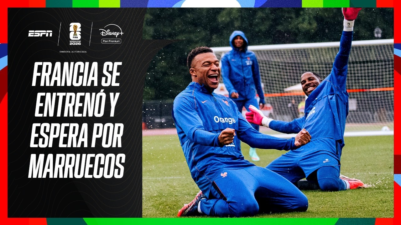 EL ENTRENAMIENTO DE FRANCIA ANTES DE MARRUECOS | MBAPPÉ QUIERE IGUALAR A MESSI | #ESPNMundial