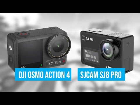 DJI Osmo Action 4 | SJCAM SJ8 Pro - Side by Side