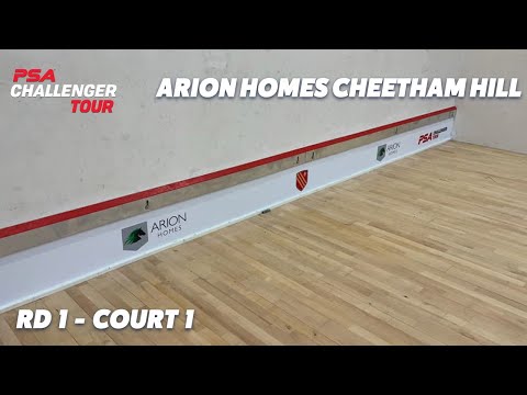 Live Squash: Arion Homes Cheetham Hill Classic 2021 - Rd 1 - Court 1