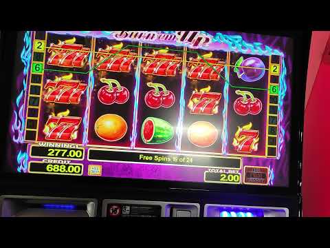Bookies slots UK burn em up £2 bonus big win JACKPOT