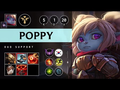 Poppy Support vs Pantheon - KR Master Patch 25.18