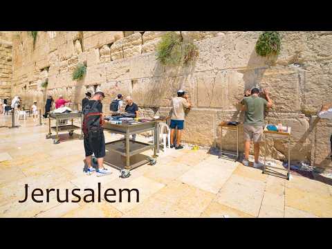 The Last Remains of the Temple from Jesus' Time! The Western Wall in Jerusalem.