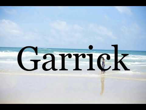How To Pronounce Garrick🌈🌈🌈🌈🌈🌈Pronunciation Of Garrick