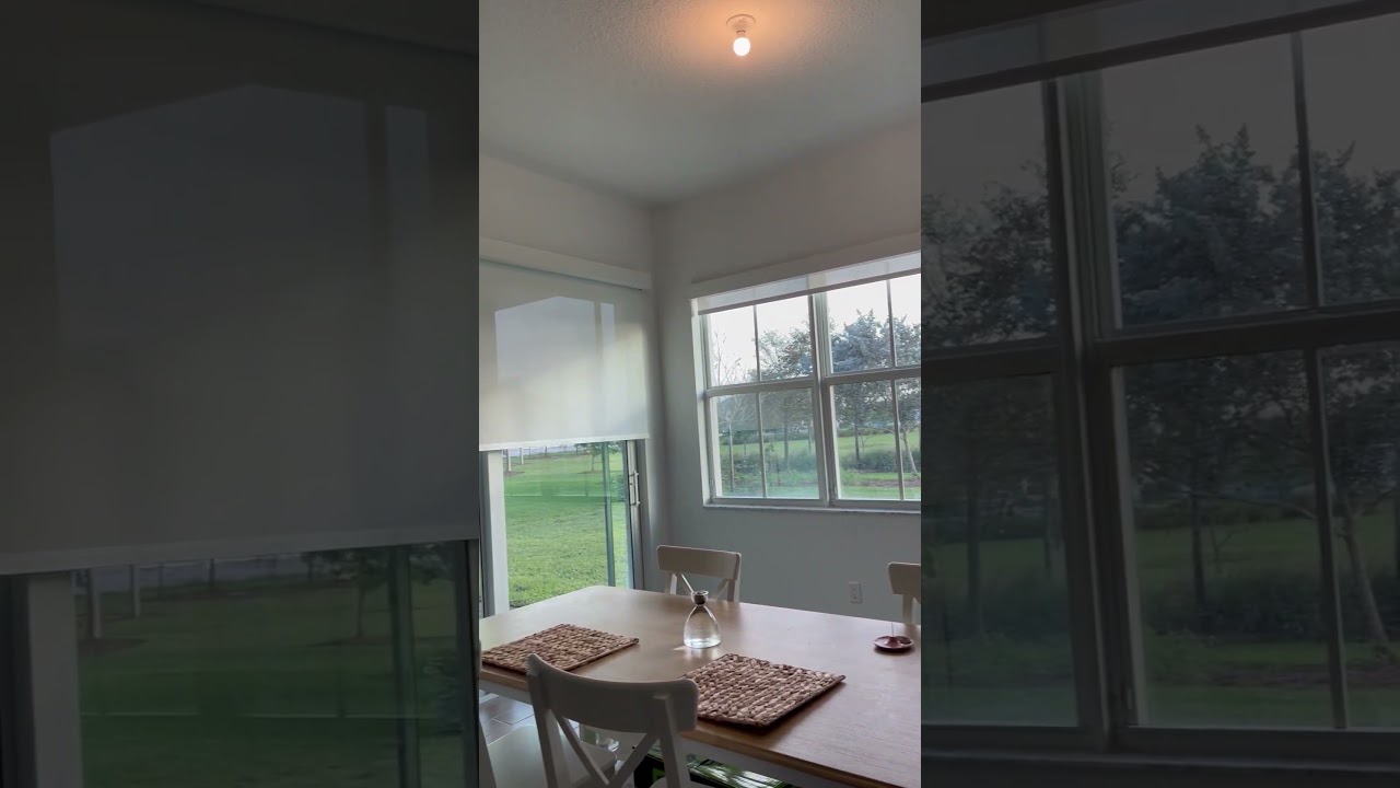 Motorized Dining Room Screens | Sleek Light Control