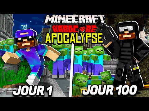 100 days in an Apocalypse world in Minecraft Hardcore!