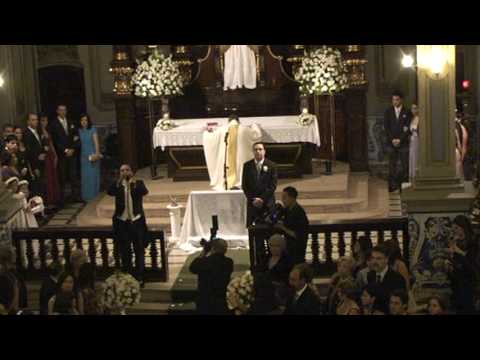 CASAMENTO VIVART CORAL CAPELA DA PUC ENTRADA DA NOIVA "MARCHA NUPCIAL"