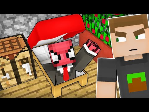 YATAĞIMIN ALTINDA GİZLİ EV - Minecraft