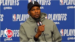 ‘It’s hard to guard these guys’ - KD talks Warriors&#39; Game 4 loss to the Rockets | 2019 NBA Playoffs