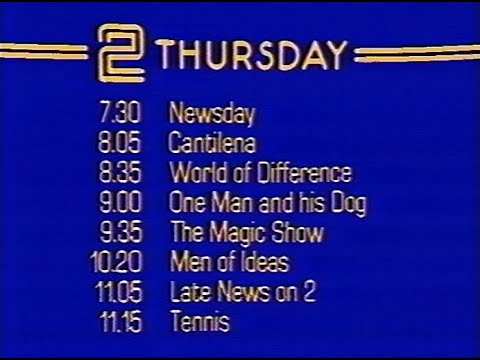 Wednesday 25th January 1978 BBC2 - One Man And His Dog - The Light of Experience