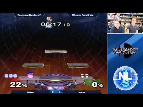 Basement Dwellers 2 Melee Singles Winners Semis: Massive (Jigglypuff) Vs. darkrain (Falcon)