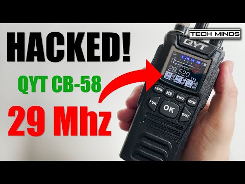 HACKED QYT-CB58 FOR USE ON 10 METERS 29MHZ FM