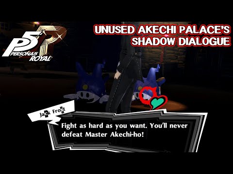 Akechi's palace unused Shadow Dialogue - Persona 5 Royal