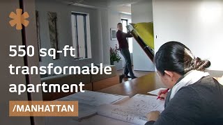 NYC "Swiss Army knife" apartment's walls open, fold & slide