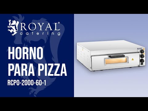 vídeo - Horno para pizza - 1 compartimento - Ø 60 cm - puerta de vidrio