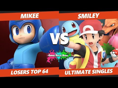 Smash Ultimate Tournament - Mikee (Mega Man) Vs. GT | Smiley (Trainer) Splat Bros SSBU L Top 64