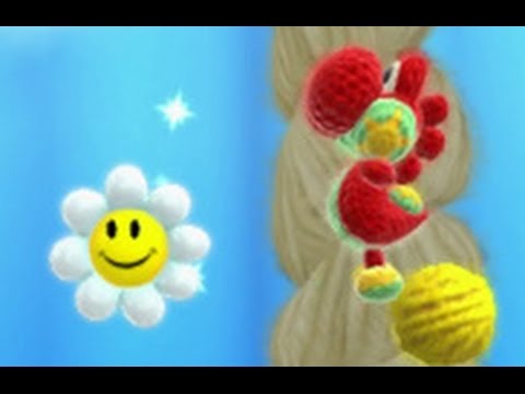 Yoshi's Woolly World 100% Walkthrough Part 7 - World 3-1, 3-2, 3-3 (All Collectibles)