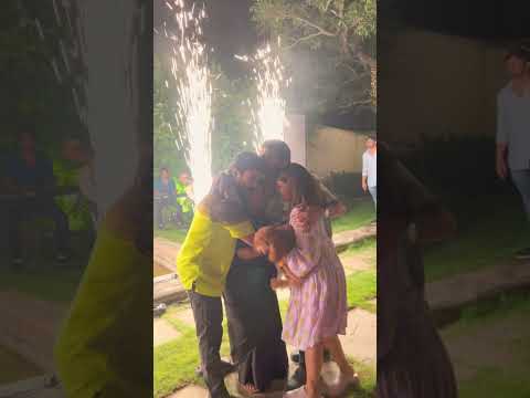 lovely Bonding Megastar Chiranjeevi Garu with his wife Surekha and Children Ram Charan Sreeja 🤗