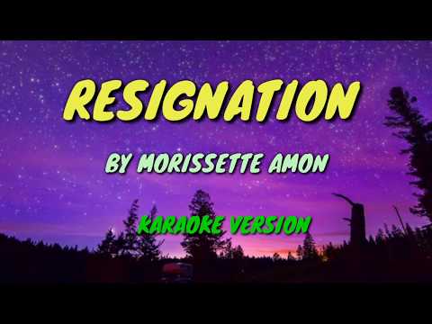 RESIGNATION BY MORISSETTE AMON KARAOKE/VIDEOKE VERSION 2020