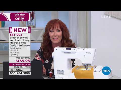 Sewing and Embroidery Machine with Design Software