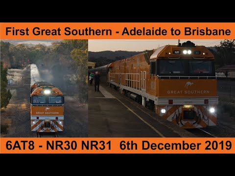 First Great Southern train from Adelaide to Brisbane