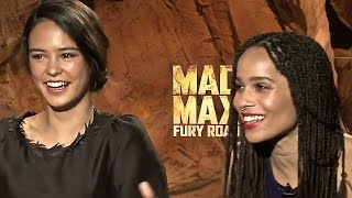 Zoe Kravitz Courtney Eaton Funny INTERVIEW Mad Max: Fury Road Five Wives Cast Hot Funny CARJAM TV HD video