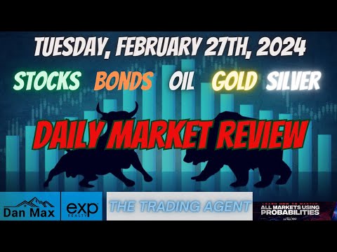 Daily Market Review for Tuesday, February 27th, 2024 for #Stocks #Oil #Bonds #Gold and #Silver