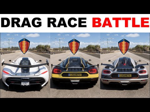 FH5 Dragrace - Jesko Vs Agera Rs Vs Koenigsegg ONE:1