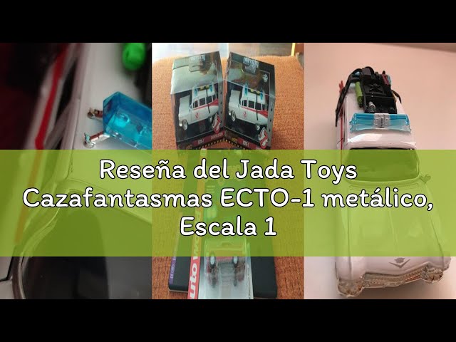 Vídeo relacionado con Jada Toys Cazafantasmas ECTO-1 metálico, Escala 1:32, Modelo Coleccionable con Puertas abatibles y Detalles Interiores, réplica Oficial de la película para Fans Desde 8 años (9399748314R01)