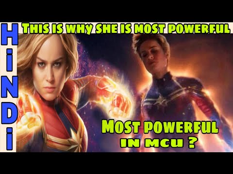 Captain marvel will be the  most Powerfull superhero in mcu | Powerfull than hulk Thor  | Hindi Video