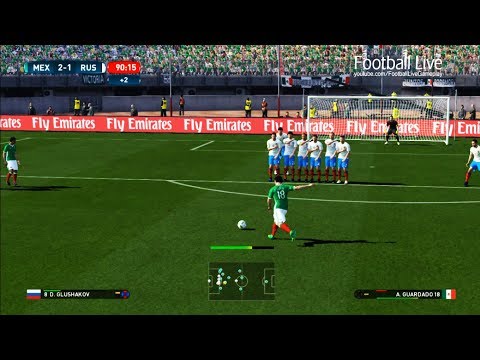 PES 2017 | Mexico vs Russia | Full Match | Gameplay PC