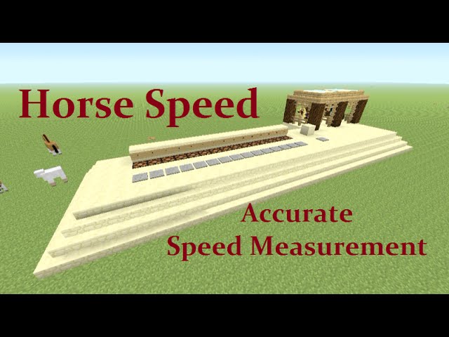 Tutorial Horse Speed Test Minecraft Map