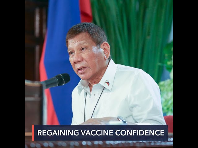 Duterte willing to get COVID-19 vaccine first once emergency use approved