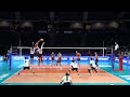 Ben Patch flying over the block - Team USA VNL 2019