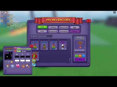 using legendary potion color potion on my venid roblox dragon adventures