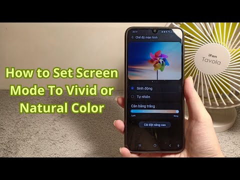 How to Set Screen Mode To Vivid or Natural Color | Samsung Galaxy A70