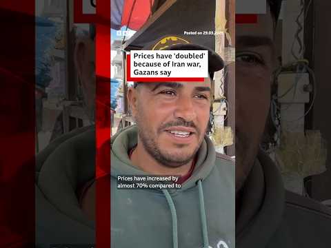 Prices have 'doubled' because of Iran war, Gazans say. #Gaza #IranWar #BBCNews