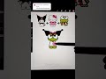 Kuromi Hello Kitty Keroppi Kuromi Hellokitty Keroppi Sanrio Cute Drawing Kawaii