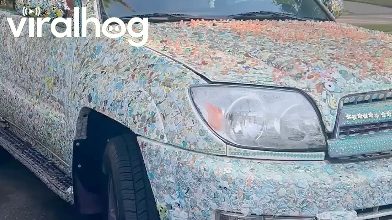 Toyota 4Runner Meticulously Covered In Stickers || ViralHog
