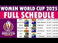 ICC Womens World Cup 2025 Schedule ICC Women S World Cup 2025 Schedule