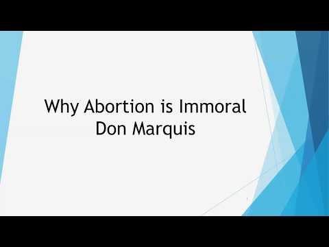 Abortion is Immoral Marquis