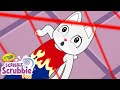 Can Peach Escape The Lasers Crayola Scribble Scrubbie Funny Cartoons For Kids